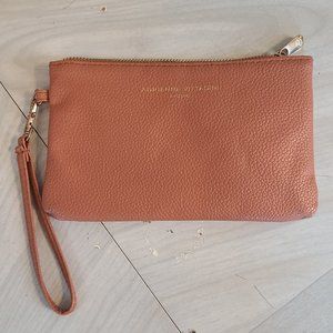 Adrienne Vittadini Brown Wristlet w/ Charging  Pack for Phone.